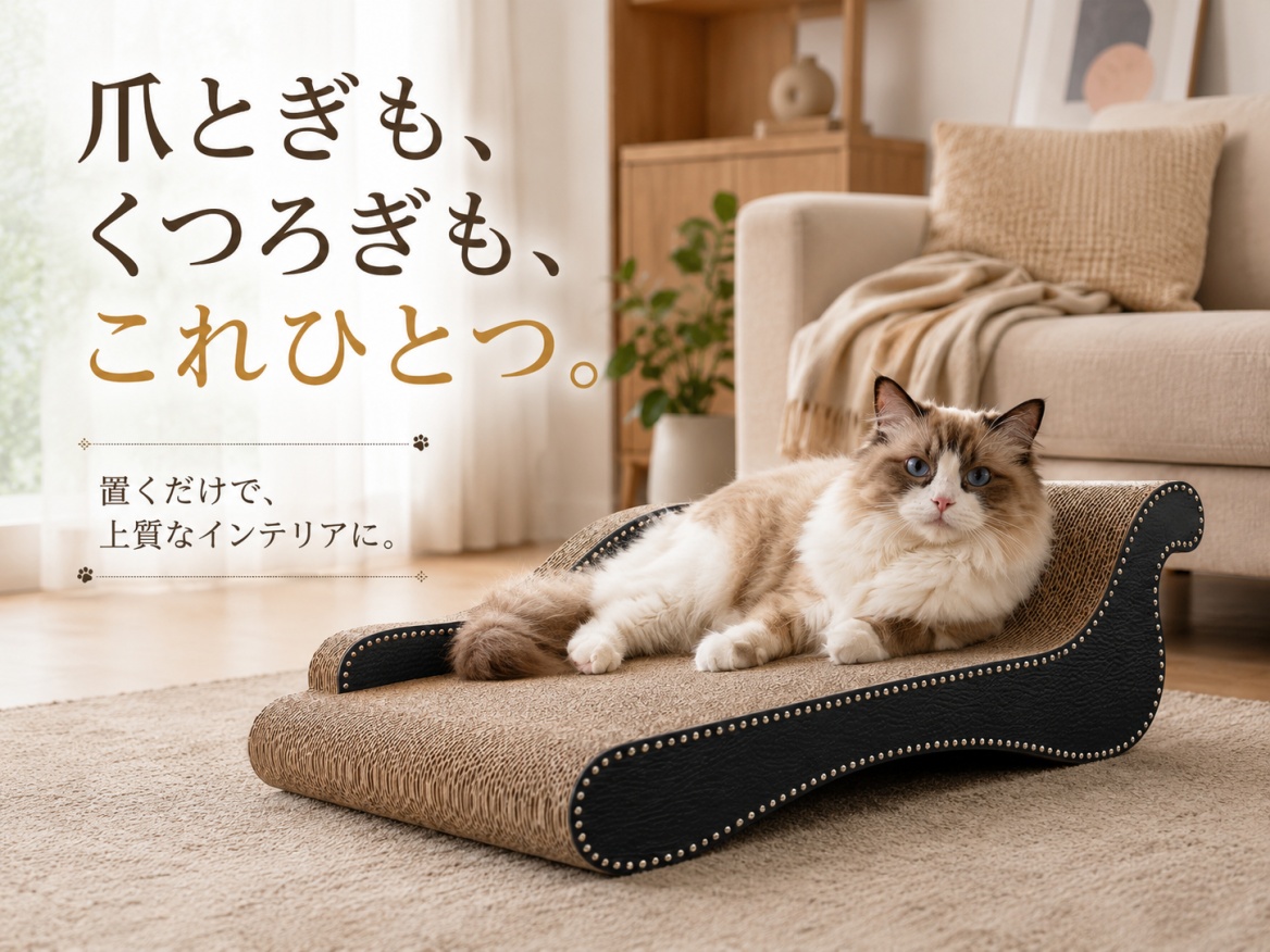 AIBPET ラウンジチェア型爪とぎ